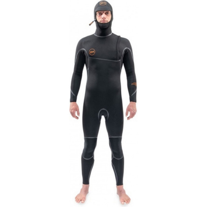 Гидрокостюм DAKINE MENS CYCLONE ZIP FREE HOODED 6/4mm BLACK, S DK21M64HC (0604565451224)